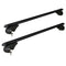 Universal Car Roof Rack 108cm Aluminium Cross Bars Pod Black