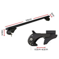 Universal Car Roof Rack 108cm Aluminium Cross Bars Pod Black