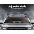 Universal Car Roof Rack 108cm Aluminium Cross Bars Pod Black