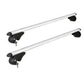 Universal Car Roof Rack Pod 108cm Aluminium Cross Bars Silver