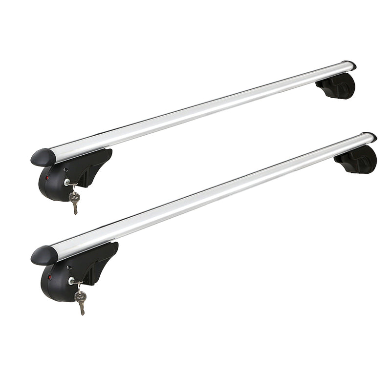 Universal Car Roof Rack Pod 108cm Aluminium Cross Bars Silver