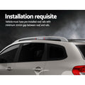 Universal Car Roof Rack 111cm Silver Aluminium Cross Bars Pod