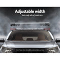Universal Car Roof Rack 111cm Silver Aluminium Cross Bars Pod