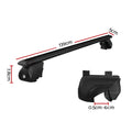 Universal Car Roof Rack Pod 126cm Aluminium Cross Bars Black