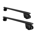 Universal Car Roof Rack Pod 126cm Aluminium Cross Bars Black