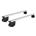 Universal Car Roof Rack 126cm Aluminium Cross Bars Silver Pod