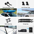 GIANTZ Kayak Roof Rack 80kg Capacity Soft Pads SUP Surfboard