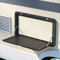 Weisshorn Caravan Table 800x450mm Folding Lockable Black
