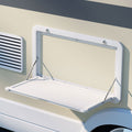 Weisshorn Caravan Table 800x450mm Folding Lockable White
