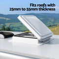 Weisshorn 12V Caravan Roof Vent Fan Air Exhaust White RV Camper