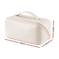 Embellir Makeup Case Portable Cosmetic Bag Organiser Toiletry Travel Bag PU White