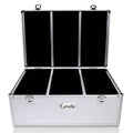 Embellir CD DVD Case Aluminium Storage 500 Discs Capacity Box