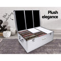 Embellir CD DVD Case Aluminium Storage 500 Discs Capacity Box