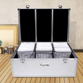 Embellir CD DVD Case Aluminium Storage 500 Discs Capacity Box