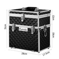 Embellir Cosmetic Makeup Carry Case Mirror Diamond Black