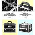 Embellir Cosmetic Makeup Case Diamond Black Portable Storage Box