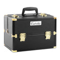 Embellir Portable Makeup Case Black Gold Cosmetic Organiser