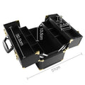 Embellir Portable Makeup Case Black Gold Cosmetic Organiser