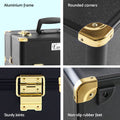 Embellir Portable Makeup Case Black Gold Cosmetic Organiser