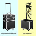Embellir Makeup Trolley Cosmetic Organiser Black Travel Case Wheels