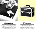 Embellir Makeup Trolley Cosmetic Organiser Black Travel Case Wheels