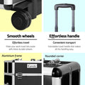 Embellir Makeup Trolley Cosmetic Organiser Black Travel Case Wheels
