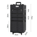 Embellir Makeup Trolley Cosmetic Organiser Diamond Wheels Travel Case
