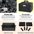Embellir Makeup Trolley Cosmetic Organiser Diamond Wheels Travel Case