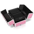 Embellir Makeup Trolley Beauty Case Cosmetic Organiser Pink Wheels