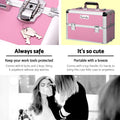Embellir Makeup Trolley Beauty Case Cosmetic Organiser Pink Wheels