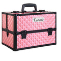 Embellir Portable Cosmetic Makeup Case Diamond Pink