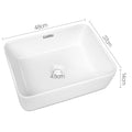 Cefito Ceramic Basin Sink 48x37cm White Vanity Hand Wash Bowl
