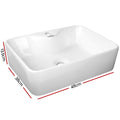 Cefito Ceramic Basin Sink 48x38cm Hand Wash Vanity Bowl