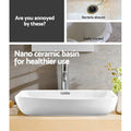 Cefito Ceramic Basin 60x38cm Bathroom Vanity Hand Wash Sink Bowl