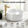 Cefito 36cm Round White Ceramic Countertop Basin Vanity