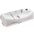 Cefito Ceramic Basin Sink 45x23cm Hand Wash Bowl Vanity