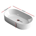 Cefito Ceramic Basin Sink 52x31cm Vanity Hand Wash Bowl