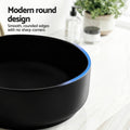 Cefito Ceramic Bathroom Basin Vessel Sink Round Matte Black 400mm