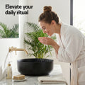 Cefito Ceramic Bathroom Basin Vessel Sink Round Matte Black 400mm