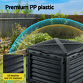 Gardeon Compost Bin 300L Black Heavy-Duty Outdoor Composter