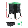 Gardeon Compost Bin 4-Tray Worm Farm Stackable Liquid Tap