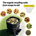 Gardeon Compost Bin 4-Tray Worm Farm Stackable Liquid Tap