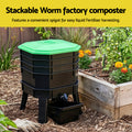Gardeon Compost Bin 4-Tray Worm Farm Stackable Liquid Tap