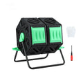 Gardeon Compost Bin 130L Dual-Chamber Tumbler Rotating Garden