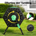Gardeon Compost Bin 130L Dual-Chamber Tumbler Rotating Garden