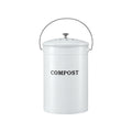 Gardeon Compost Bin Kitchen Compost Caddy Food Waste Bin Bench White