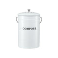 Gardeon Compost Bin Kitchen Compost Caddy Food Waste Bin Bench White