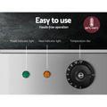 Devanti Commercial Bain Marie Food Warmer 3 Pan Electric