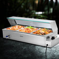 Devanti Commercial Bain Marie Food Warmer 3 Pan Electric
