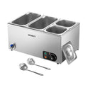 Devanti Commercial Food Warmer Bain Marie 4 Pan Electric